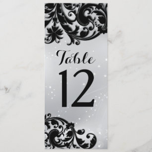 Masquerade Table Number Card