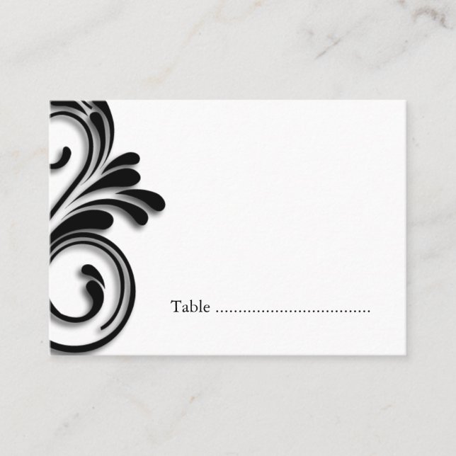 Masquerade Table Seating Cards (Front)