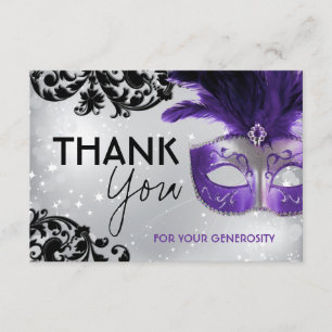 Masquerade Thank You Cards
