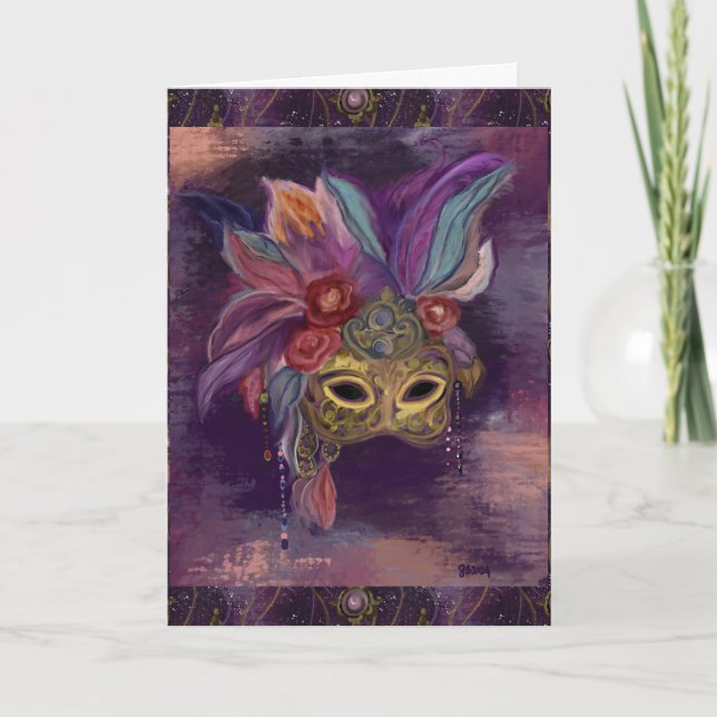 MASQUERADE VENICE  ART      CARD (Front)