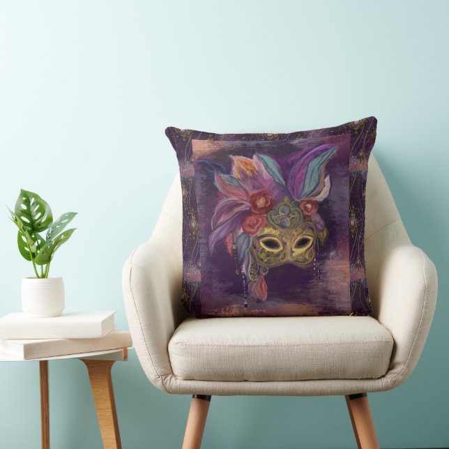 MASQUERADE VENICE  ART      CUSHION (Chair)
