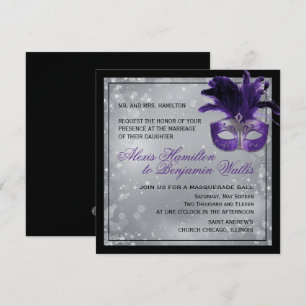 Masquerade Wedding Invitation