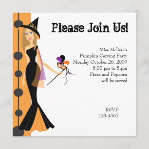 Masquerade Witch Invitation