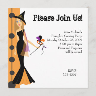 Masquerade Witch Invitation