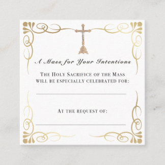 Mass Intention Card – Catholic Gift of Prayer