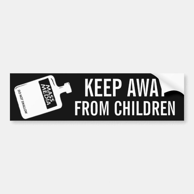 MASS MEDIA BUMPER STICKER (Front)
