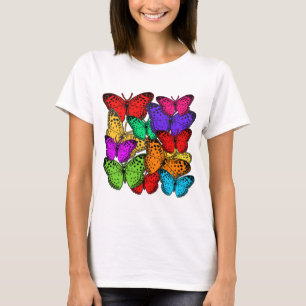 Mass of Brilliant Coloured Butterflies T-Shirt