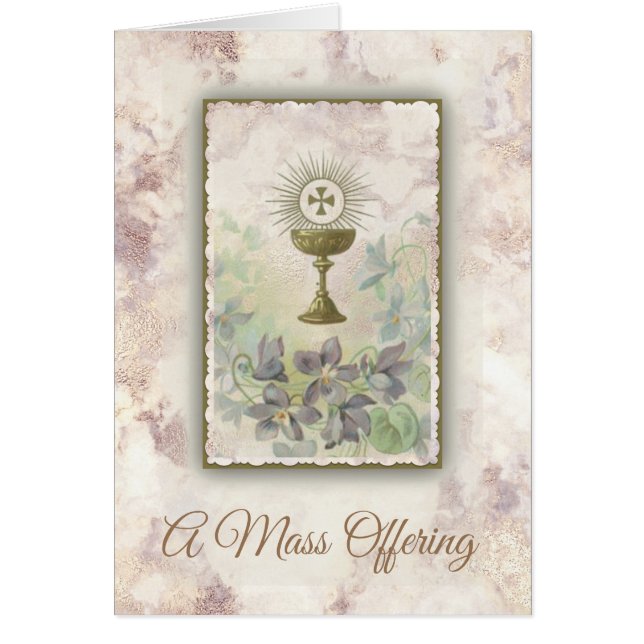 Mass Offering  Chalice Host Flowers (Front)