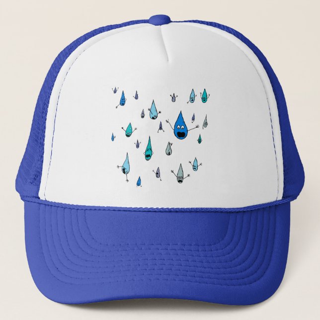 Mass Raindrop Death Trucker Hat (Front)