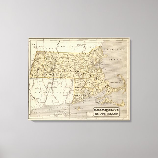 Mass, Rhode Island Canvas Print (Front)