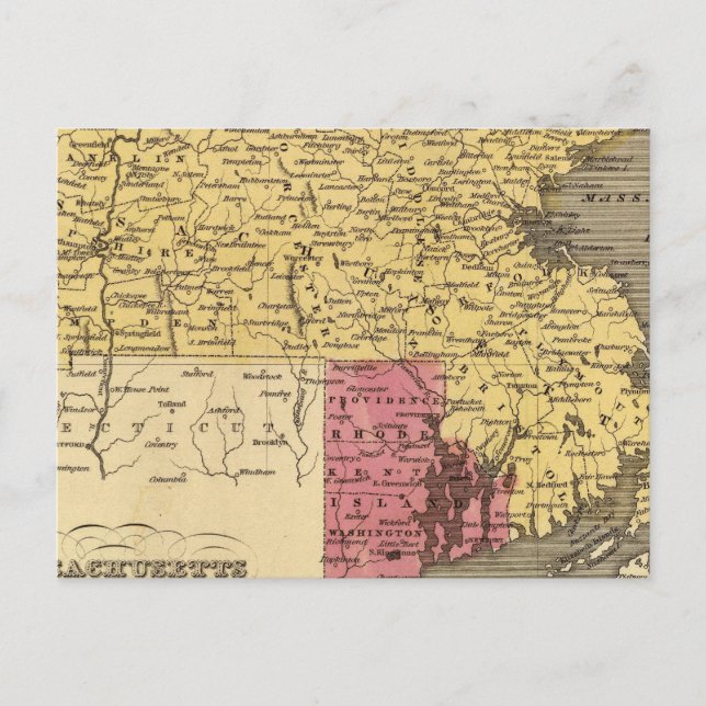 Mass, RI 2 Postcard (Front)