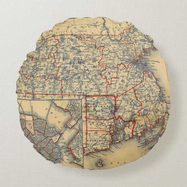 Mass, RI Round Cushion (Front)