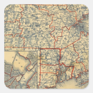 Mass, RI Square Sticker