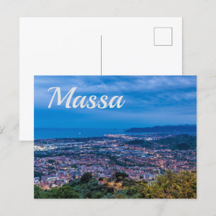 Massa Italy Massa-Carrara Toskana Panorama Holiday Postcard