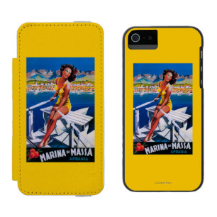 Massa Marina Travel Poster Incipio Watson™ iPhone 5 Wallet Case