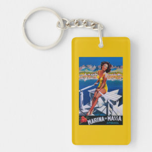 Massa Marina Travel Poster Key Ring
