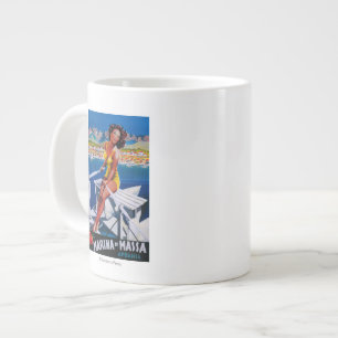 Massa Marina Travel Poster Large Coffee Mug