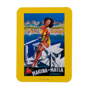 Massa Marina Travel Poster Magnet