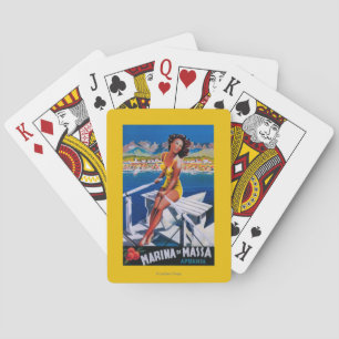 Massa Marina Travel Poster Playing Cards