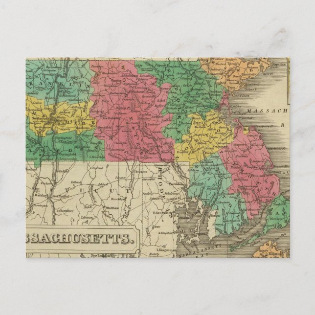 Massachusetts 7 postcard (Front)