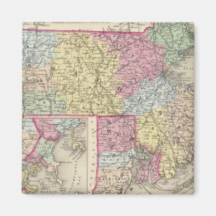 Massachusetts And Rhode Island 2 Magnet