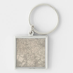 Massachusetts and Rhode Island Key Ring