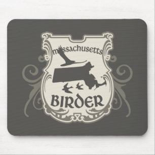 Massachusetts Birder Mouse Mat