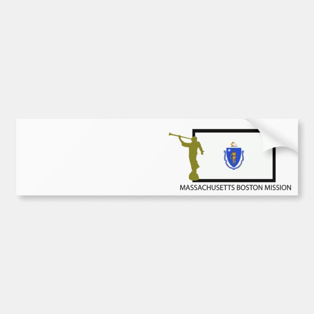 MASSACHUSETTS BOSTON MISSION LDS CTR BUMPER STICKER (Front)