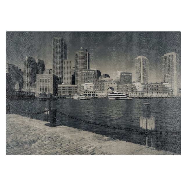 Massachusetts, Boston, Rowe's Wharf buildings Cutting Board (Front)