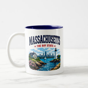 Massachusetts Coastal Heritage Two-Tone Coffee Mug