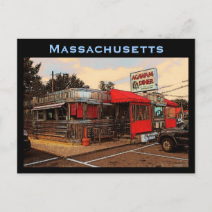 Massachusetts Diner Postcard