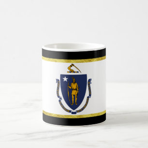 Massachusetts flag coffee mug