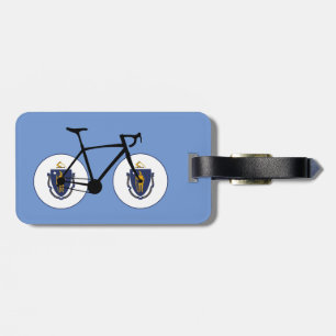 Massachusetts Flag Cycling Luggage Tag