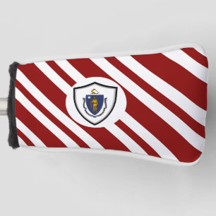 Massachusetts flag golf head cover
