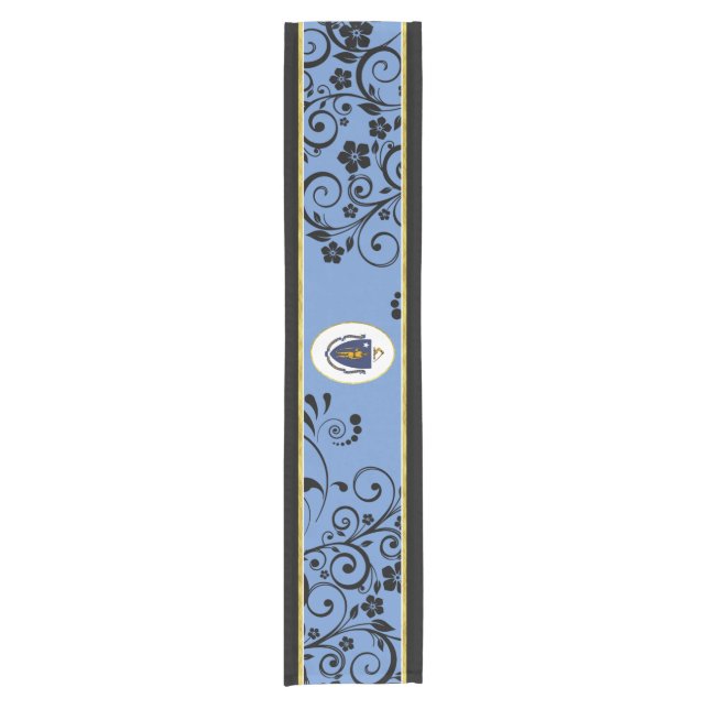 Massachusetts flag short table runner (Front)