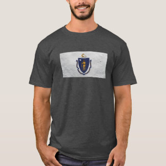 Massachusetts Flag Wall T-Shirt