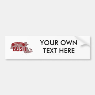 MASSACHUSETTS FOR BUSH -.png Bumper Sticker