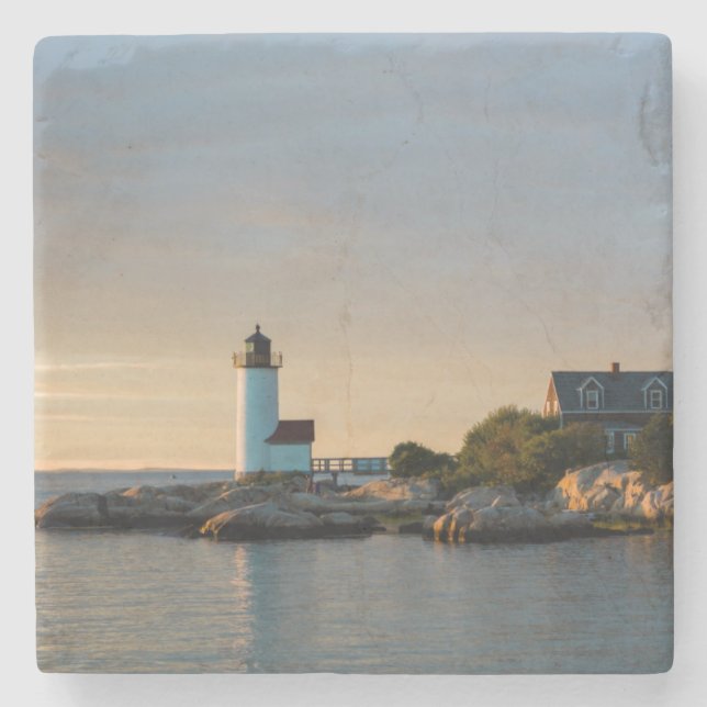 Massachusetts, Gloucester, Annisquam, Annisquam Stone Coaster (Front)