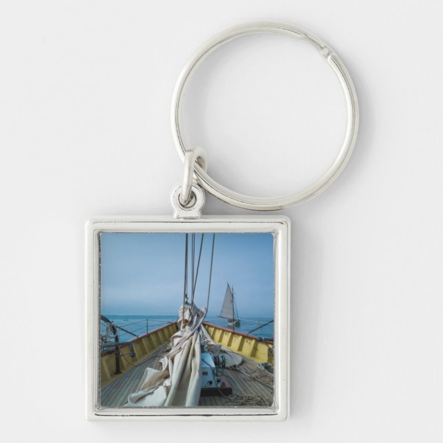 Massachusetts, Gloucester, Schooner Festival 3 Key Ring (Front)