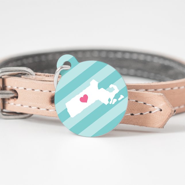 Massachusetts Heart Pet Tag (Creator Uploaded)