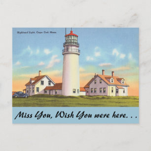 Massachusetts, Highland Light, Cape Cod Postcard