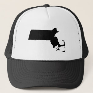 Massachusetts in Black Trucker Hat