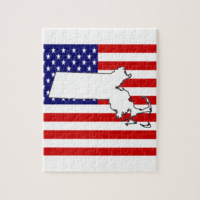 Massachusetts Jigsaw Puzzle (Vertical)