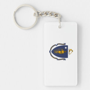 Massachusetts Key Ring
