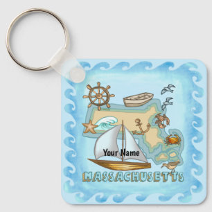 Massachusetts  key ring