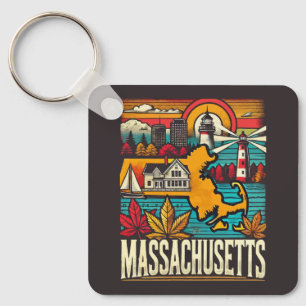 Massachusetts Key Ring