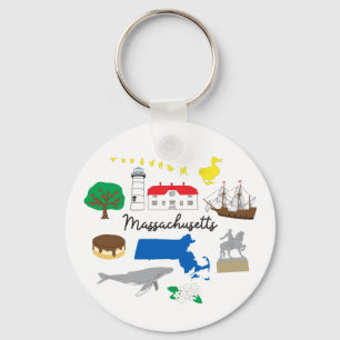 Massachusetts Keychain