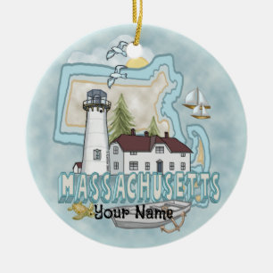 Massachusetts Lighthouse ornament