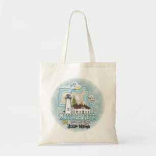 Massachusetts Lighthouse  Tote Bag