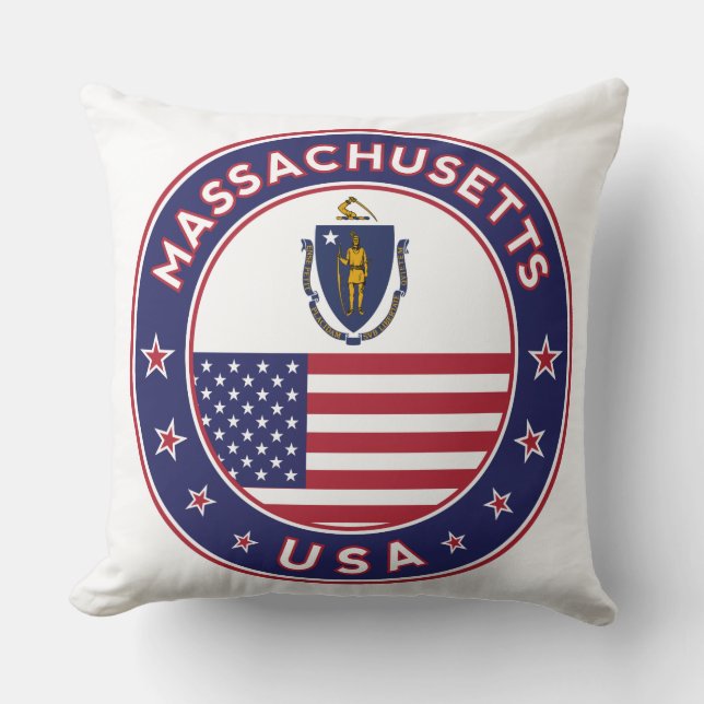 Massachusetts, Massachusetts sticker, phone case Cushion (Front)